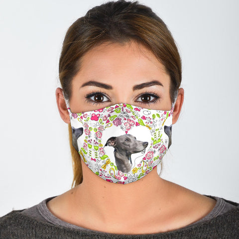 Greyhound Dog Print Face Mask