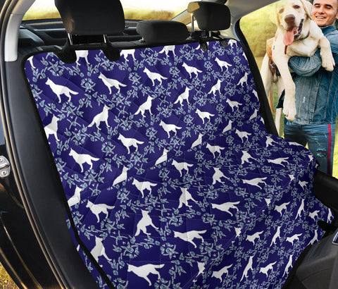 German Shepherd Floral Print Pet Seat Covers