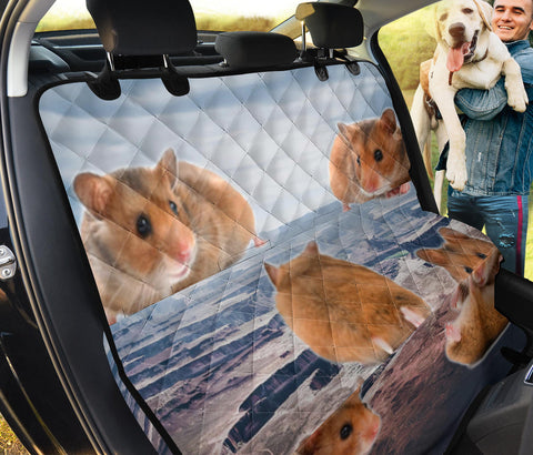 Winter White Dwarf Hamster Print Pet Seat Covers