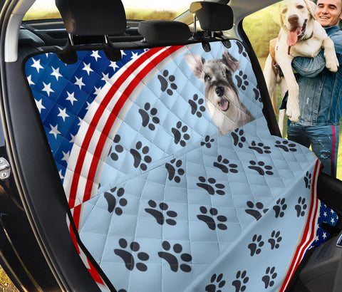 Cute Schnauzer Dog Print Pet Seat Covers