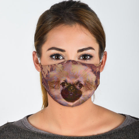 Pekingese Print Face Mask