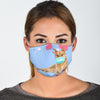 Cute Finnish Spitz Print Face Mask