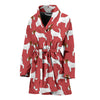 Russell Terrier Dog Pattern Print Women's Bath Robe