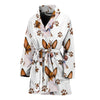 Ibizan Dog Print Women's Bath Robe