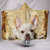 French Bulldog Print Hooded Blanket