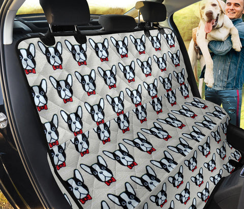 French Bulldog Pattern Print Pet Seat Covers