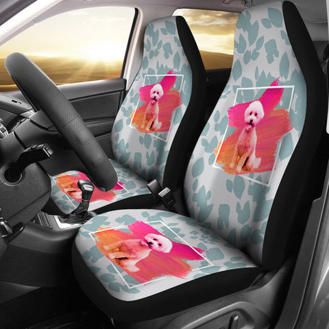 Pomeranian Dog Print Car Seat Covers