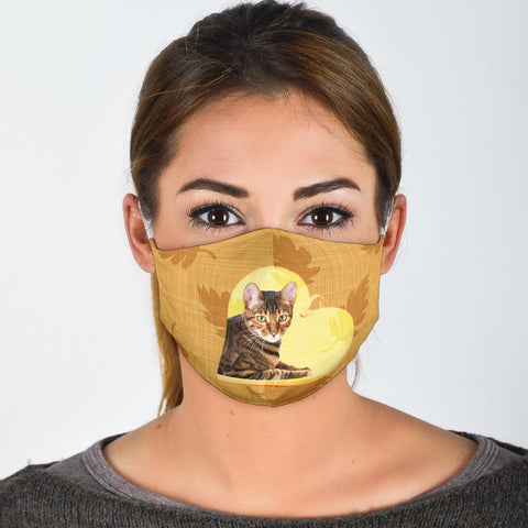 Toyger Cat Print Face Mask