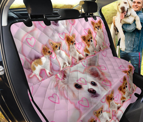 Chihuahua On Pink Print Pet Seat Covers