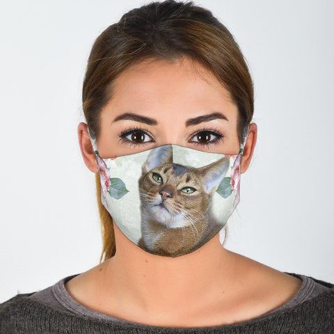Lovely Abyssinian Cat Print Face Mask