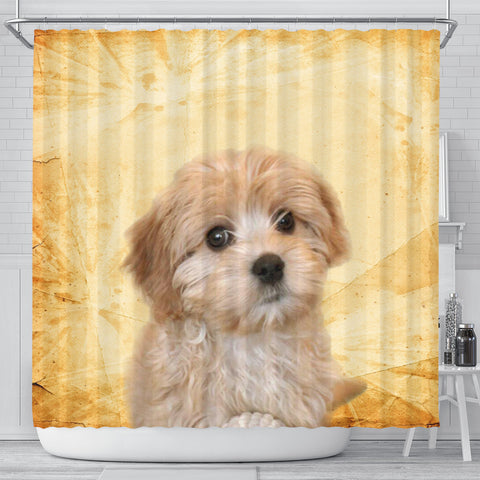 Lovely Cavapoo Print Shower Curtains