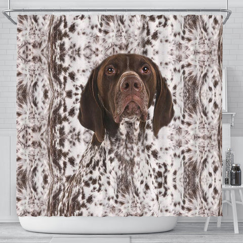 German Shorthaired Pointer Print Shower Curtain