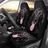 Black Hovawart Dog Print Car Seat Covers