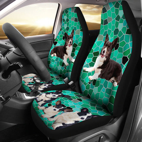 Cute Cardigan Welsh Corgi Dog Print Car Seat Covers