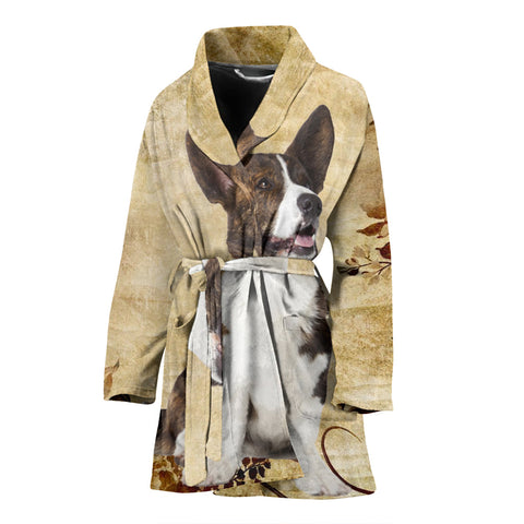 Cardigan Welsh Corgi Print Women's Bath Robe