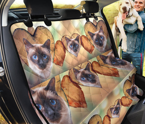 Lovely Siamese Cat Print Pet Seat Covers