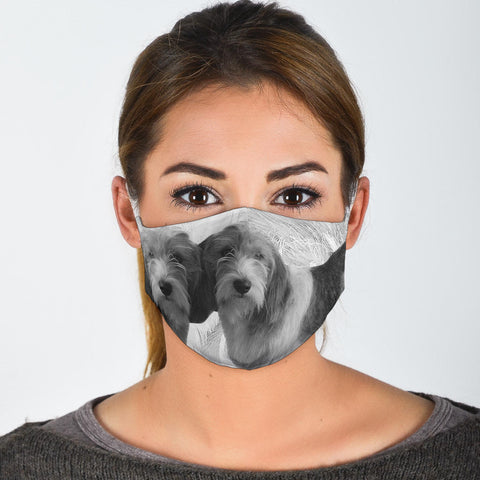 Petit Basset Griffon Vendeen Print Face Mask