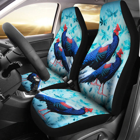 Hoogerwerf's Pheasant (Aceh Pheasant) Bird Print Car Seat Covers