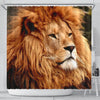 Lion The King Print Shower Curtains