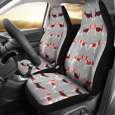 Beagle Dog Patterns2 Print Car Seat Covers