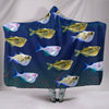 Common Hatchetfish Print Hooded Blanket