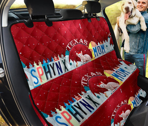 Sphynx Cat Mom Print Pet Seat Covers