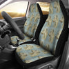 Irish Wolfhound Dog Patterns Print Car Seat Covers