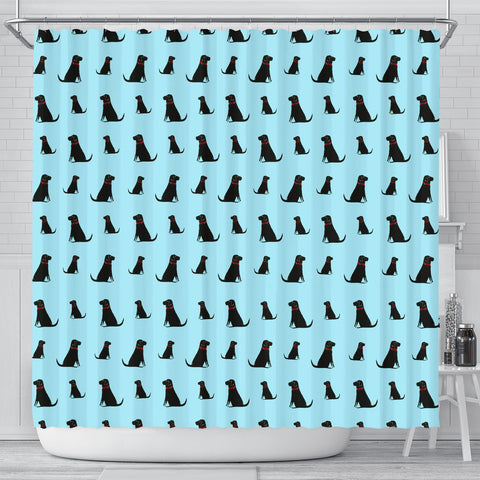 Labrador Pattern Print Limited Edition Shower Curtains