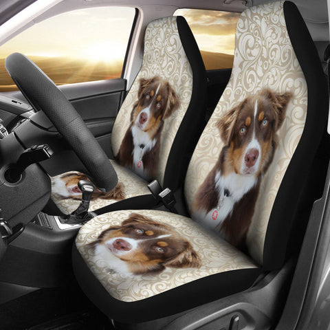 Miniature American Shepherd Print Car Seat Covers