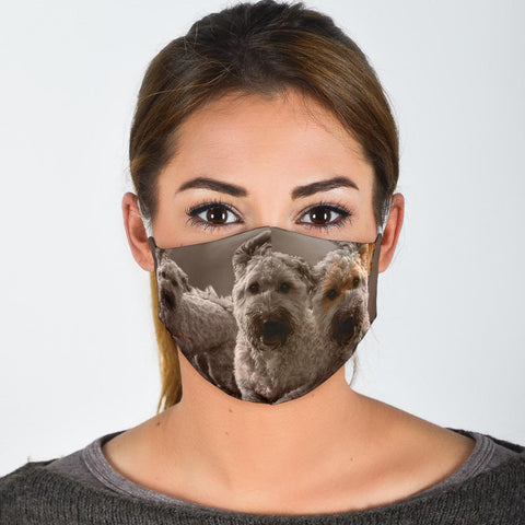 Soft Coated Wheaten Terrier Print Face Mask- Limited Edition