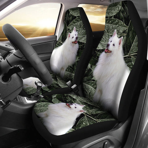 American Eskimo Print Car Seat Covers