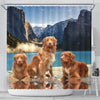 Nova Scotia Duck Tolling Retriever Print Shower Curtains