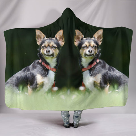 Lovely Chihuahua Dog Print Hooded Blanket