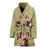 Cute French Bulldog Print Women's Bath Robe