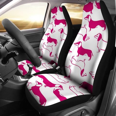 Dachshund Dog Patterns Print Car Seat Covers