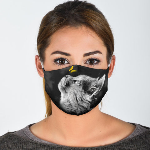 Nebelung Cat Print Face Mask