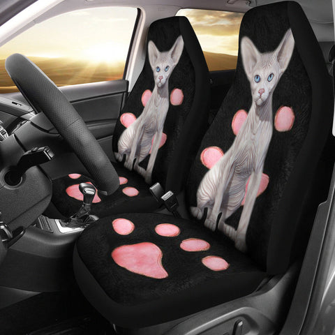 Sphynx Cat Print Car Seat Covers