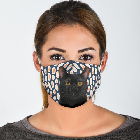 Cute Bombay Cat Print Face Mask