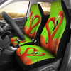 Flamingo Bird Heart Print Car Seat Covers