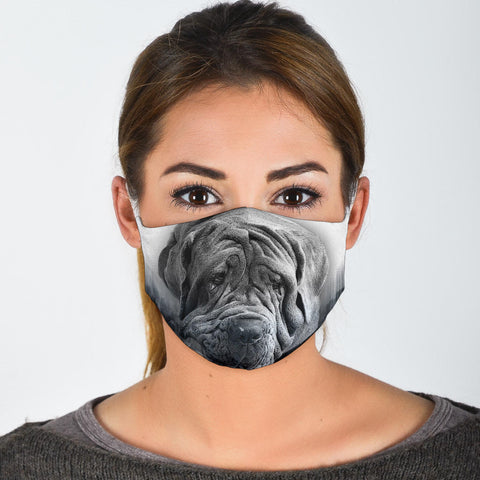 Lovely Neapolitan Mastiff Print Face Mask