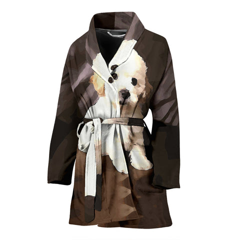 ShihPoo Dog Print Women's Bath Robe