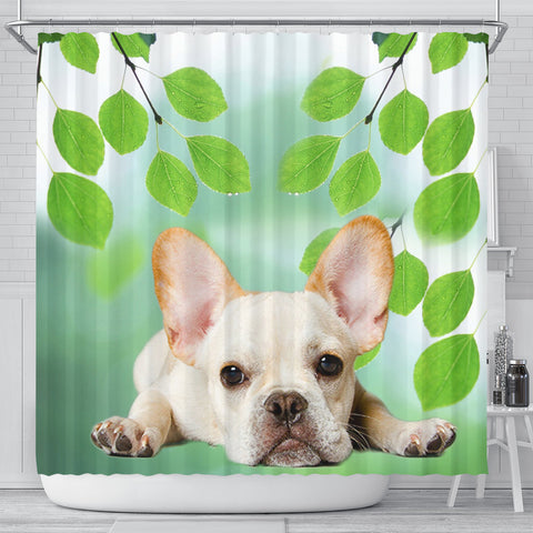 Lovely French Bulldog Print Shower Curtains