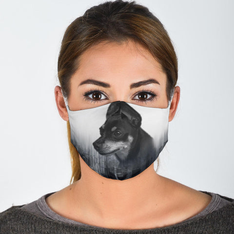 Cute Miniature Pinscher Print Face Mask