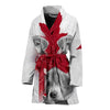 Beagle Dog Print Women's Bath Robe