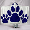 Dog Paws Art Print Hooded Blanket