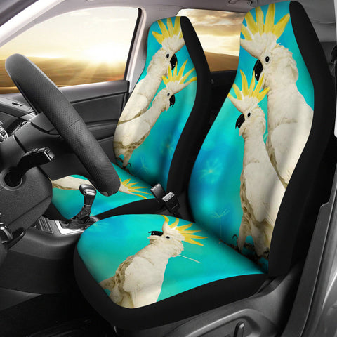 Lovely Cockatoo Parrot Print Car Seat Covers