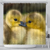 Cute Baby Duck Bird Print Shower Curtains