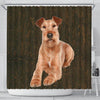 Irish Terrier Print Shower Curtain