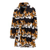 Cardigan Welsh Corgi Dog Pattern Print Women's Bath Robe