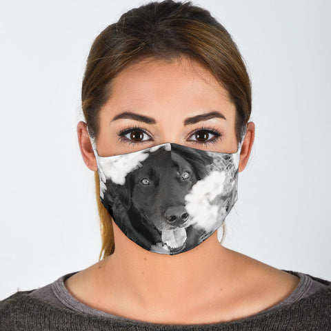 Lovely Flat Coated Retriever Print Face Mask